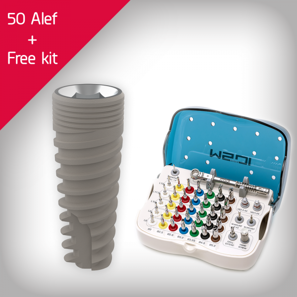 50 Alef implants + Stopper kit 50 Alef implants + Stopper kit